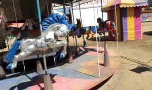 Juegos mecánicos a la baja por falta de visitantes durante la feria de octubre 2010